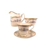 A Royal Minton Avonlea pattern tea and dinner service, comprising cups and saucers, teapot, milk