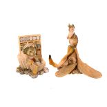 A Border Fine Arts 'Mouse and Banana' figural group, together with a Beatrix Potter Mrs