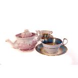 A collection of various ceramic and glass ware, to include two doll's house tea services, a