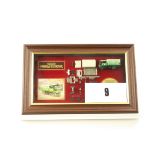 Matchbox MOY YY908 Framed Yorkshire Steam Wagon, and YY942 Leyland Bus, in original boxes, E,