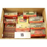 Matchbox MOY, 30+ models in original maroon, straw and plastic type boxes, E, boxes F-VG (30+)