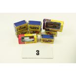 Matchbox MOY: including Y-10 1928 Mercedes, Y-1 1911 Model T Ford, Y-15 1930 Packard and six others,