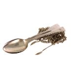 A John Lambe silver spoon, marked London 1789, together with an Edward VII silver spoon marked