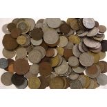 A collection of British and World coinage, including Portugal, Spanish, American, English and