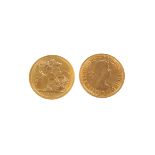 Two Elizabeth II full gold sovereigns, both dated 1966, EF (2)