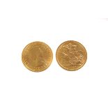 Two Elizabeth II full gold sovereigns, both dated 1967, EF (2)