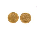 Two Elizabeth II full gold sovereigns, both dated 1974, EF (2)