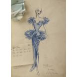 William Chappell (1907-1994) a collection of various costume design drawings from the 1940s, several