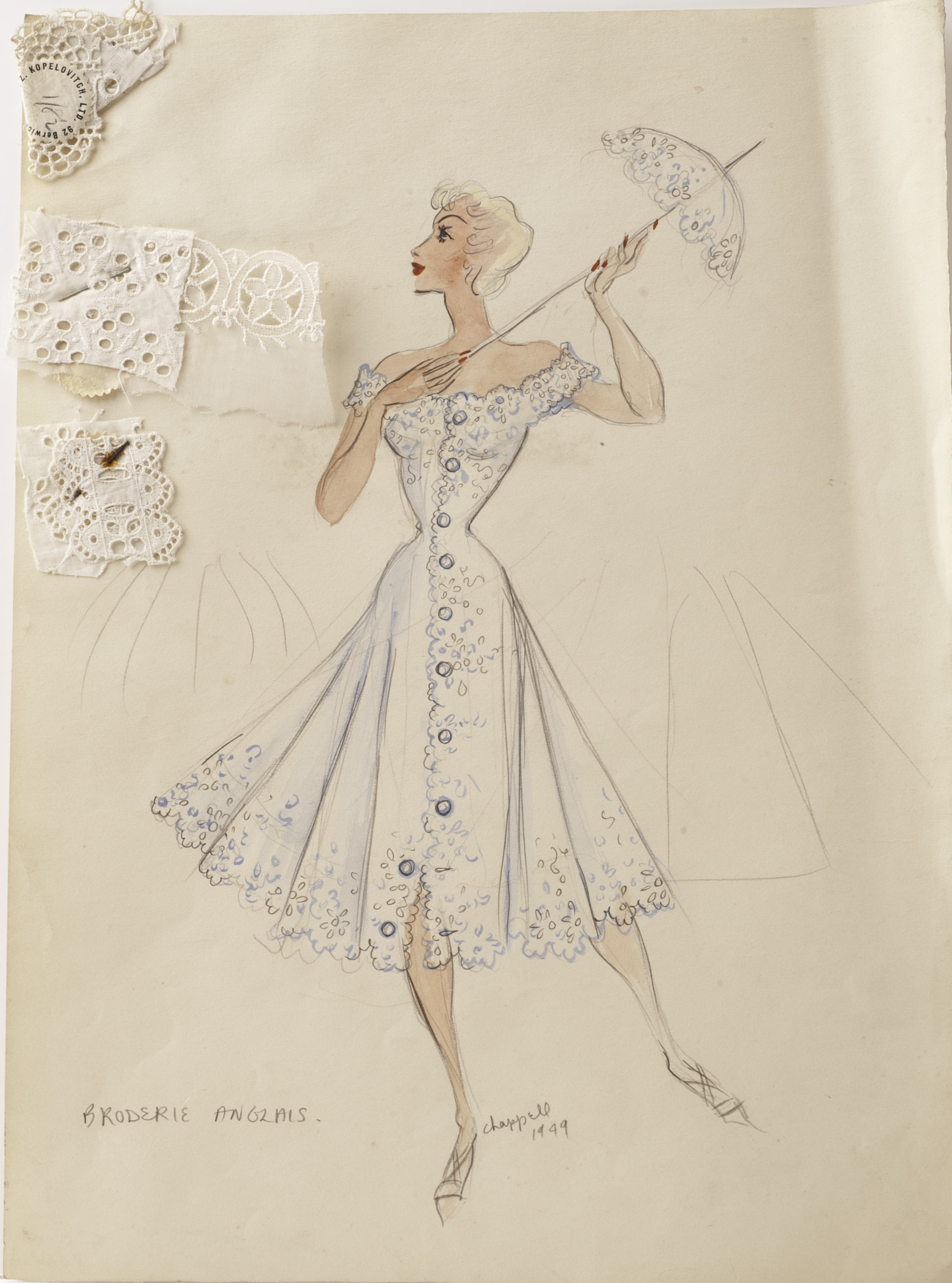 William Chappell (1907-1994) a mixed group of theatre costume designs, backdrops and other - Image 8 of 8