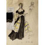 William Chappell (1907-1994) a group of approx 20 male and female costume design drawings relating