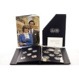 A complete set of 12 Birmingham Mint commemorative silver medals, celebrating the marriage of Prince