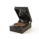 Portable gramophone: a Co­­lumbia Model 112A, with No. 9 soundbox