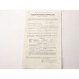 Jethro Tull: Original Ellis-Wright Agency Ltd contract / agreement to perform at The Klooks Kleek