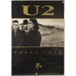 U2: Three original posters including Joshua Tree tour poster 1987, plus two different UK cinema