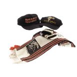 Iron Maiden Original Official Merchandise: No Prayer On The Road circa 1990 baseball cap and silk