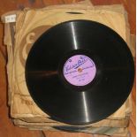 8-inch records: Fifty-one, Edison Bell, Broadcast, Radio, Solex, Unison, Eclipse; and a small