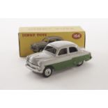 A Dinky Toys 164 Vauxhall Cresta Saloon, green lower body, grey upper body and hubs, in original