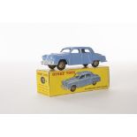 A Dinky Toys 172 Studebaker Land Cruiser, blue body, fawn hubs, in original box, E, box VG-E