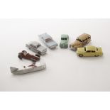 Dinky Toy Cars, including 176 Austin A105, 144 VW1500, 23e Speed Of The Wind, 170 Ford Sedan (2),