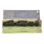 A Dinky Toys 151 Royal Tank Corps Medium Tank Unit, comprising 151a Medium Tank, 151b Transport