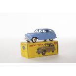 A Dinky Toys 153 Standard Vanguard Saloon, 3rd casting, mid-blue body, cream hubs, in original