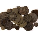 A selection of various coinage, to include a George V Crown, half crowns etc, together with a silver