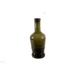 A 19th century green glass bottle, no visible markings, approx 33cm H