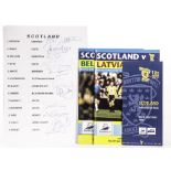 Scotland World Cup autographs, France World Cup 1999, including information Pack, pen pictures,