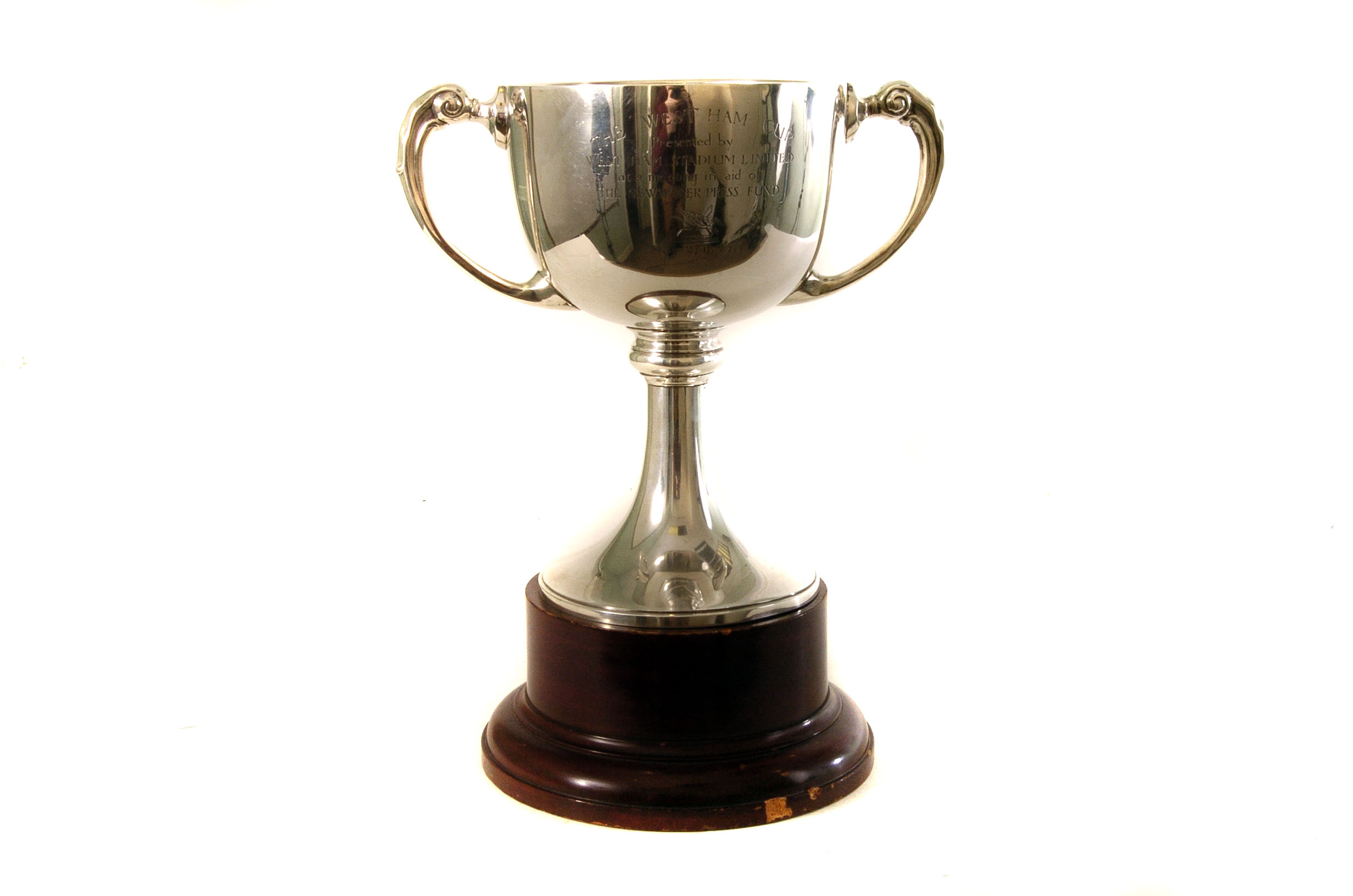 Of 1930s Greyhound Racing Interest: an impressive George V silver twin handled trophy, engraved as