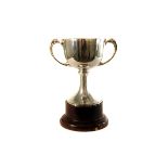 Of 1930s Greyhound Racing Interest: an impressive George V silver twin handled trophy, engraved as