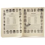 A signed 1966 World Cup programme, the Jules Rimet Cup World Championship guide signed to England