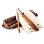 Cricket, a vintage cricket set, including a Gradidge Super Imperial Driver Bat, a Gunn & Moore