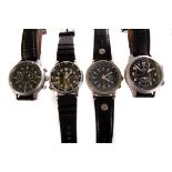 A collection of four gents automatic wristwatches, comprising Orient, Citizen and two others (4)