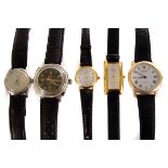 A collection of vintage and modern lady's and gentleman's watches, including a Secure Jump style