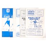 Football programmes, a small collection of Carlisle United homes 1963/64 to 1967/68 (gd)(9)