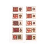 Cigarette cards,Flags, Badges & Standards, Complete Sets, Players RAF Badges with Motto (50),