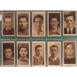 Cigarette Cards, Football, Complete Set, R & J Hill Famous Footballers 1923 (brown back), (50)(