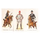 Cigarette Cards, Police, Complete Set, Wills's Police of the World (25)(gen gd, some creasing)