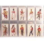Cigarette Cards, Mixture, Ten Complete Sets in Album, Players, Regimental Uniforms Second Series (