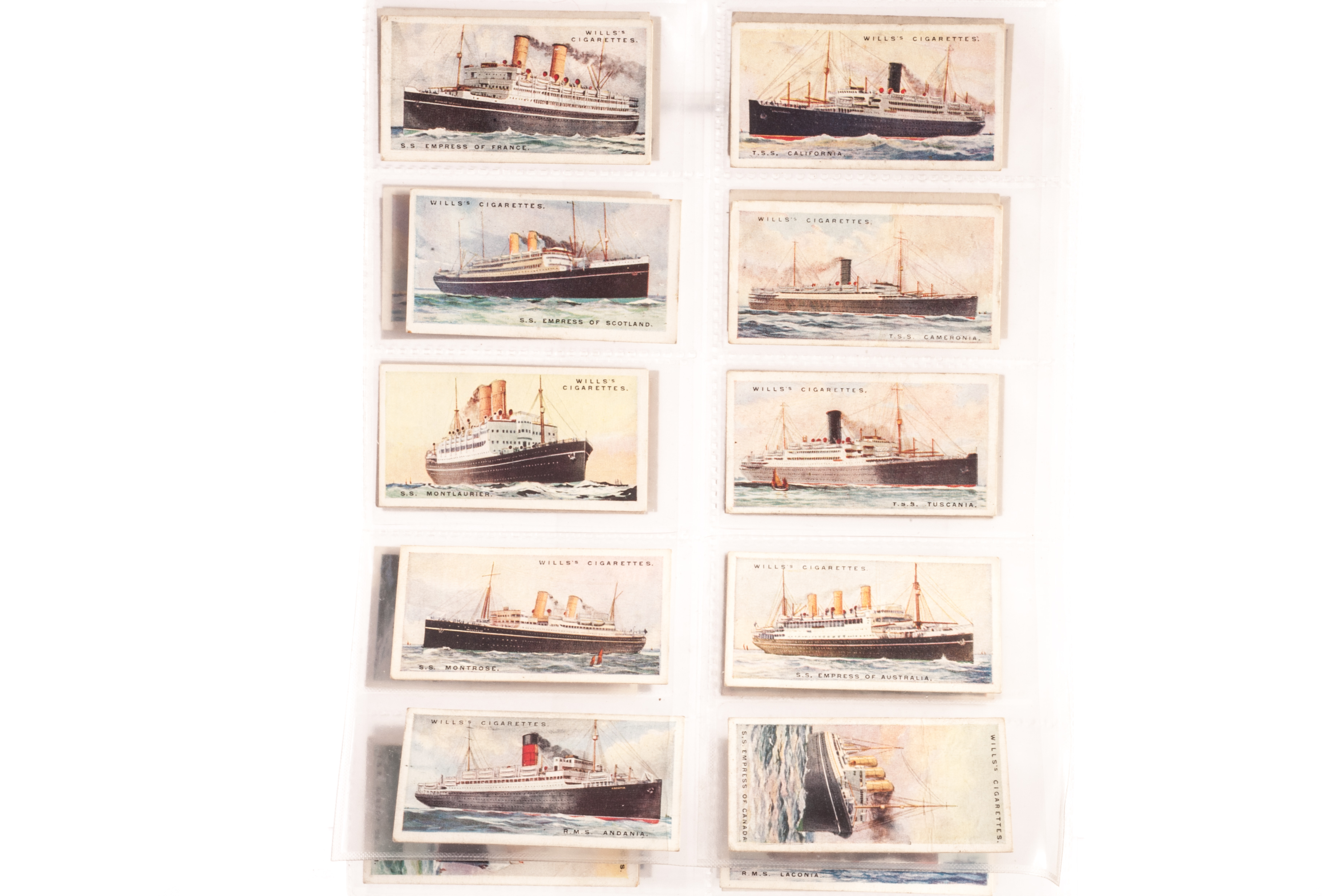 Cigarette Cards, Mixture, Wills's Merchant Ships (50)(gd) together with 1993 set of stamps,