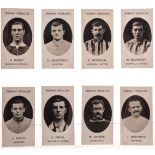 Cigarette cards Taddy, Prominent Footballers, (no footnote), nine cards, Bancroft, Swansea, Drake,