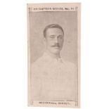 Cigarette Cards, Cricket, Rutter & Co, Cricketer Series, no 14, Brockwell Surrey, (slight trim to