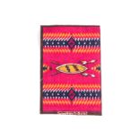 Blankets ATC, Indian Blankets, 18 Navajo blanket designs, approx 93mm x 140mm, all factory 2153 (vg)