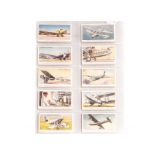 Cigarette Cards, Transport, Complete Sets, John Player International Air Lines (50)(vg) and Wills'