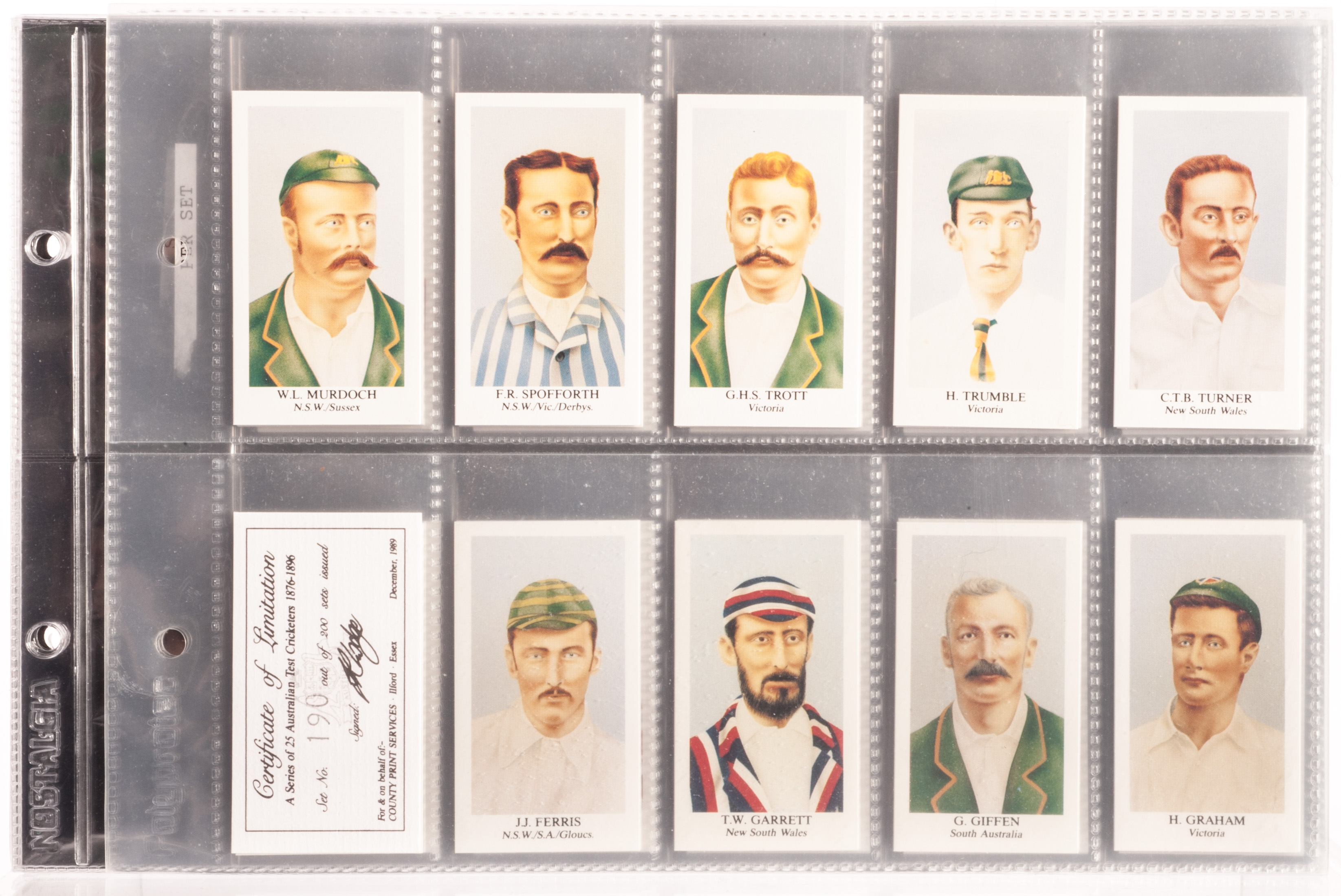 Trade Cards, Cricket, three Limited Edition Sets by County Print, Prominent Cricketers 1894 (25)(
