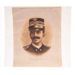 Tobacco silk ATC, Great War Leaders (Murad, 'G' size) type, Victor Emmanuel, (gd)