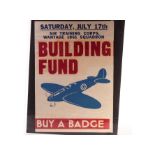 Ephemera, Local Interest, a WWII Building Fund Poster for the Air Training Corps Squadron,