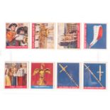 Cigarette Cards, Royalty, Complete Sets, G Phillips, Coronation of Their Majesties, 2 sets (50 &