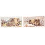 Cigarette Cards, Military Motor, Complete Sets, Wills's Military Motors  with 'Passed by Censor' (