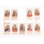 Cigarette Cards, Taddy, V.C. Heroes - Boer War card nos. 61, 62, 64, 65, 66, 67, 70, 71, 72, 74, 75,